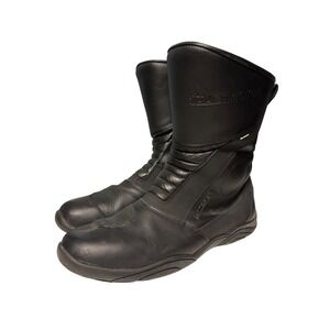 Tourmaster Solution WP 2.0 Black Leather Motorcycle Touring Boots Mens 12.5 47